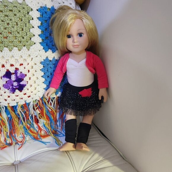 Cititoy My Life Doll 18" Ballerina Light Skin Long Blonde Hair Blue Eyes - Picture 2 of 14